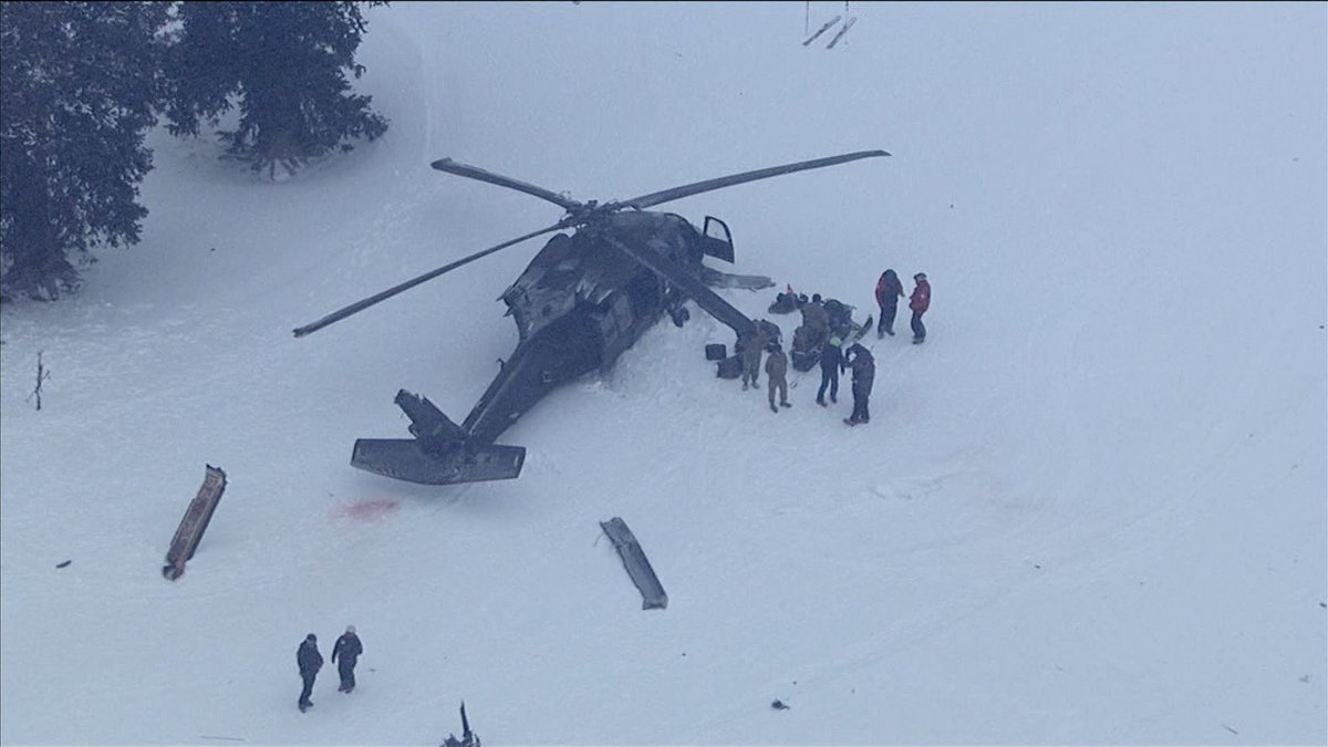 Two Utah National Guard Black Hawk helicopters crashed during a training exercise in Little Cottonwood Canyon.