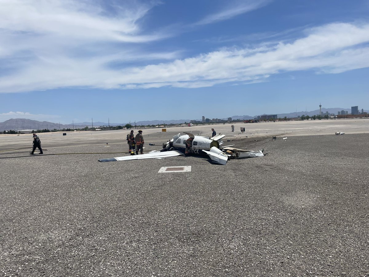 At least four people killed after two small planes collided mid-air at North Las Vegas Airport in Nevada, fire authorities say; accident under investigation