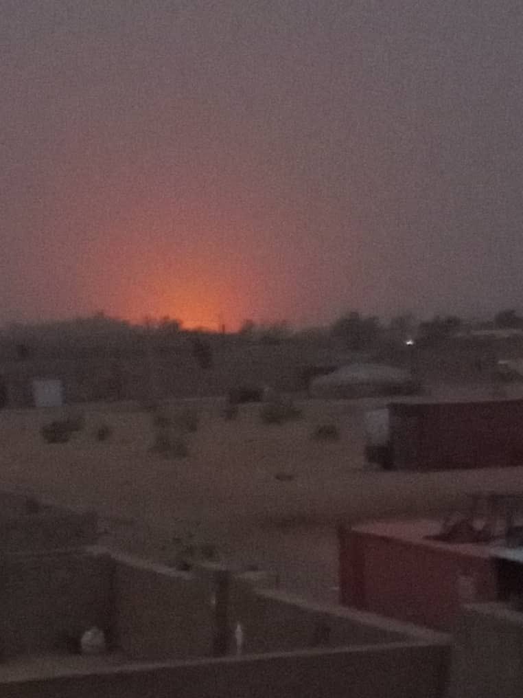 Mali: Image of the moment the plane crashed in Gao. If it is indeed the Su24, it is the only aircraft of this type in service with AfricaCorps.