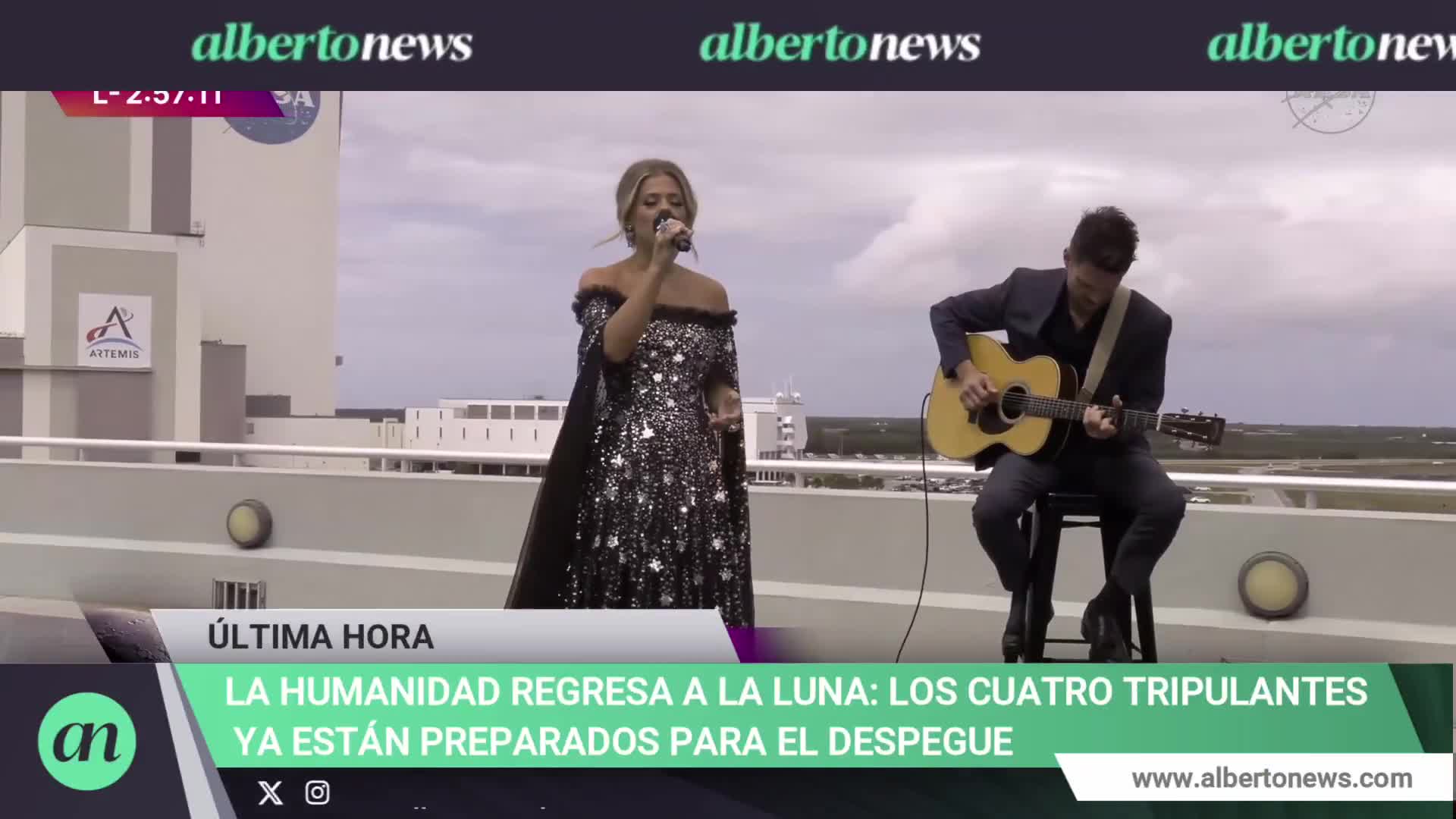 Everything is ready for Artemis II: astronauts are already inside the capsule en route to the Moon. Prior to launch, the U.S. national anthem was played.