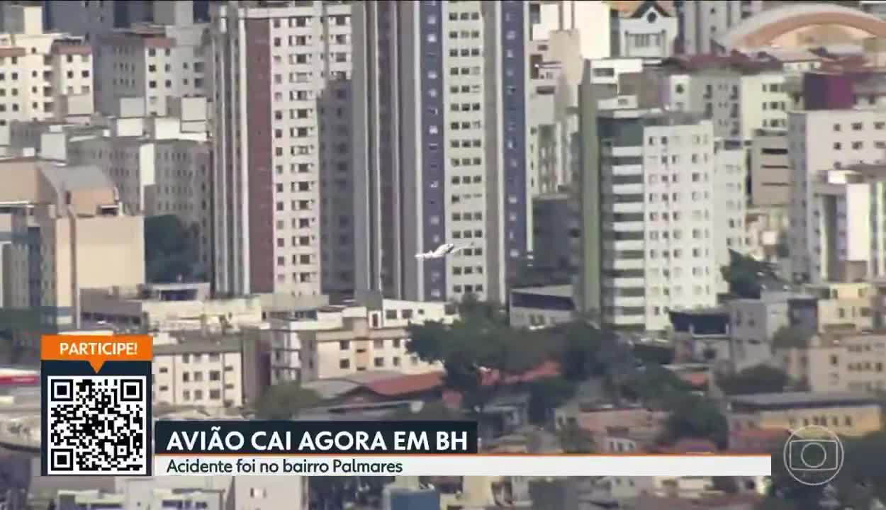Brezilya'nın Belo Horizonte kentinde küçük bir uçak bir binaya çarptı.