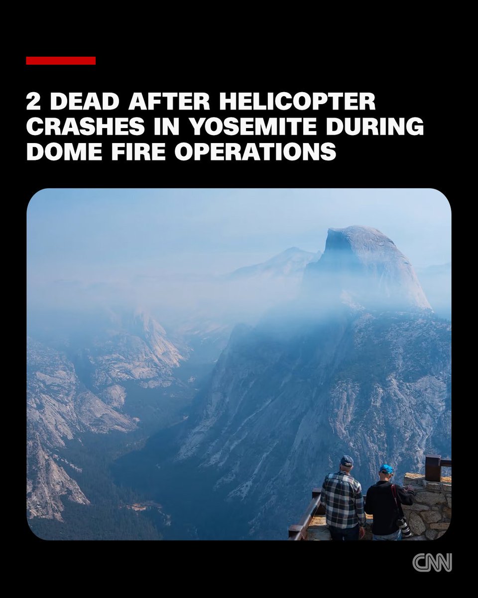 Two people were killed Sunday after their helicopter crashed in Yosemite National Park while battling a wildfire