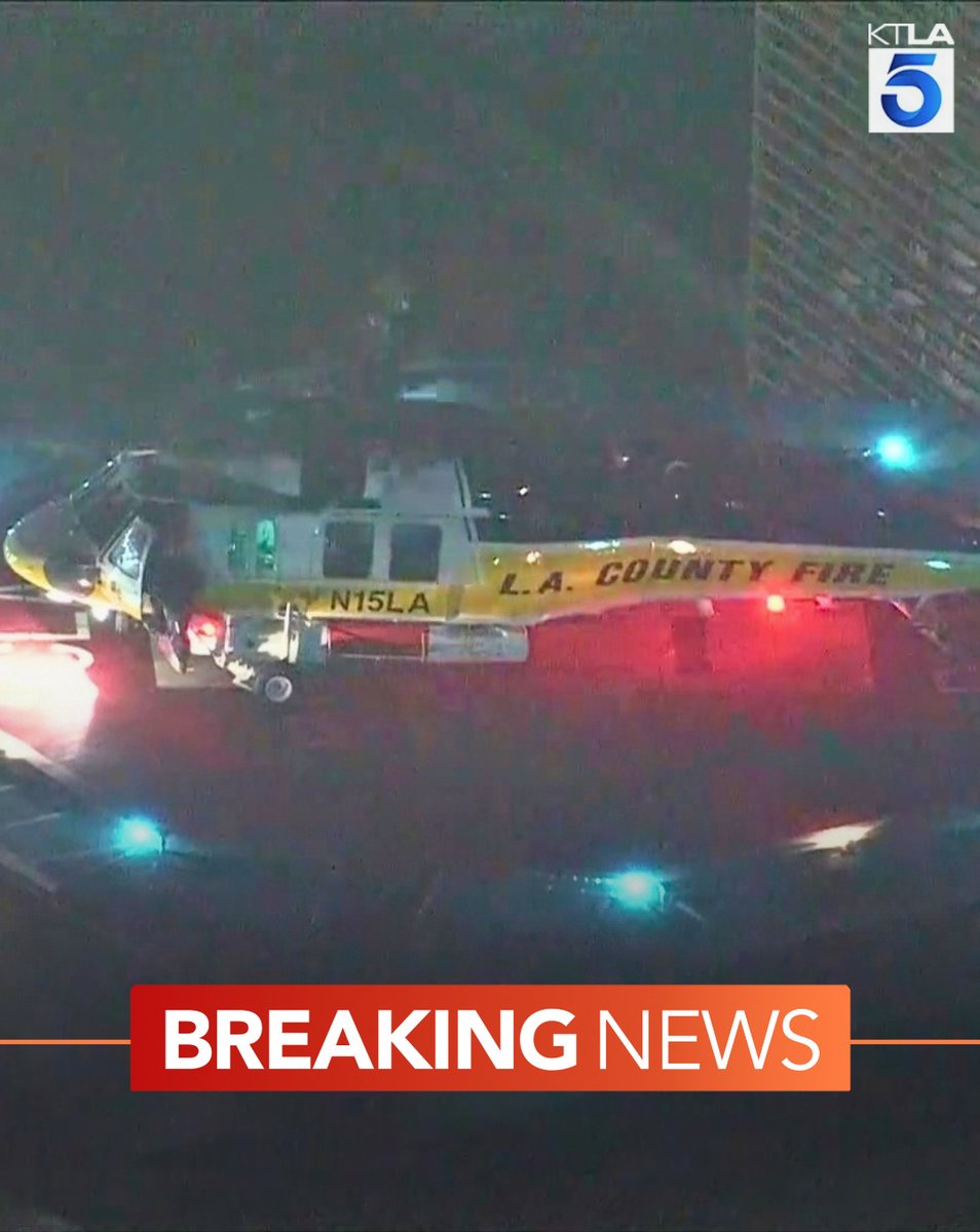 Five people were aboard a medevac flight that crashed into the ocean off Catalina Wednesday night. One person remains unaccounted for, while four others were rushed to the hospital